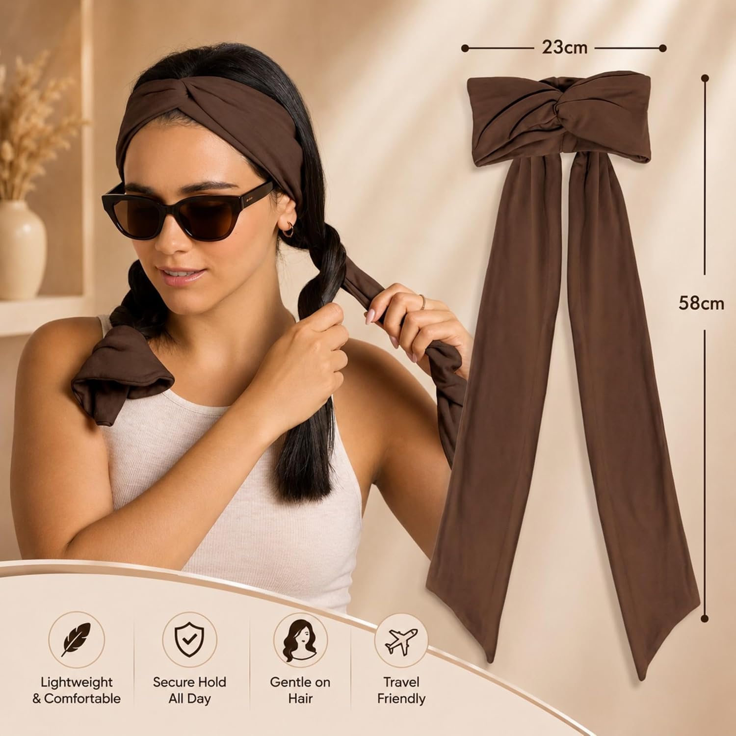 🎖️Heatless Curling Headband Active Wave Styling Wrap