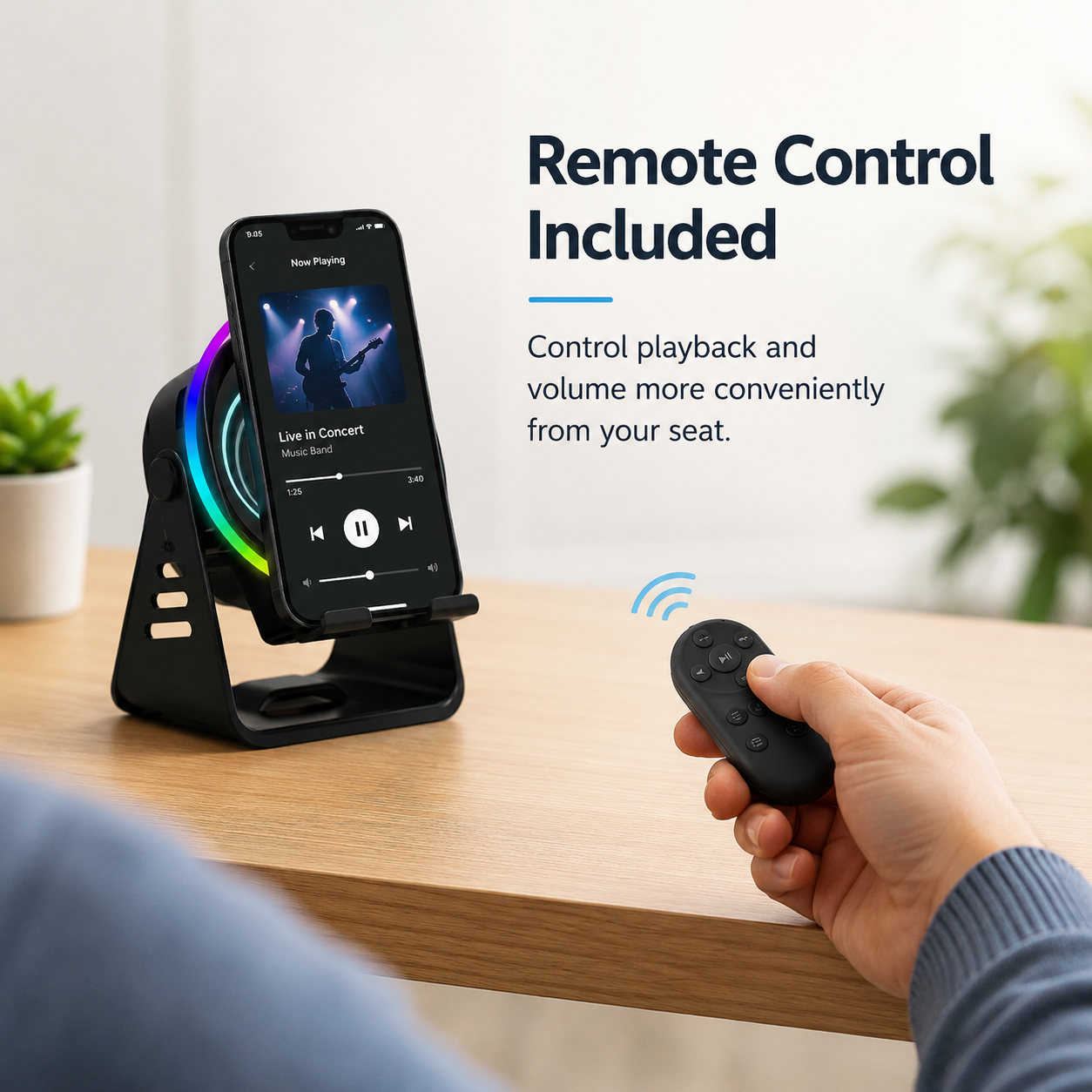 🔥Hot Sale 49% OFF🔥Wireless Speaker Stand with Remote