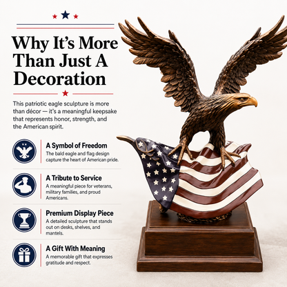 🔥49% OFF🦅Handcrafted Premium Patriotic Eagle Statue