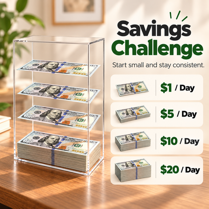 💵Floating Savings Box — Holds over 2,000 Bills