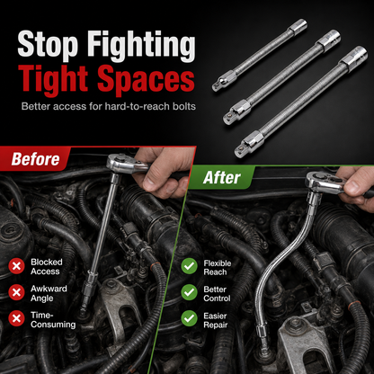 🔥Hot Sale 49% OFF🔥Flexible Socket Extension Bar Set