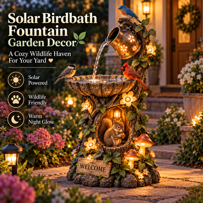 ✨ Holiday Sale 🐿️ Solar Garden Fountain — Bring Your Garden to Life