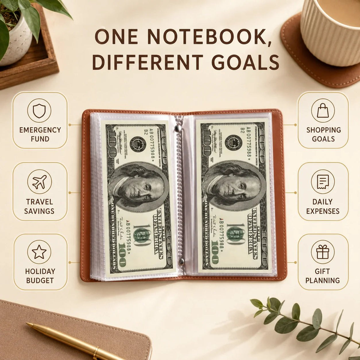 🔥 Last Day 49% OFF– Lockable A6 Savings Notebook with 3-Digit Combination Lock 💰 - Product image 5