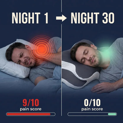 Adjustable ergonomic memory foam neck pillow