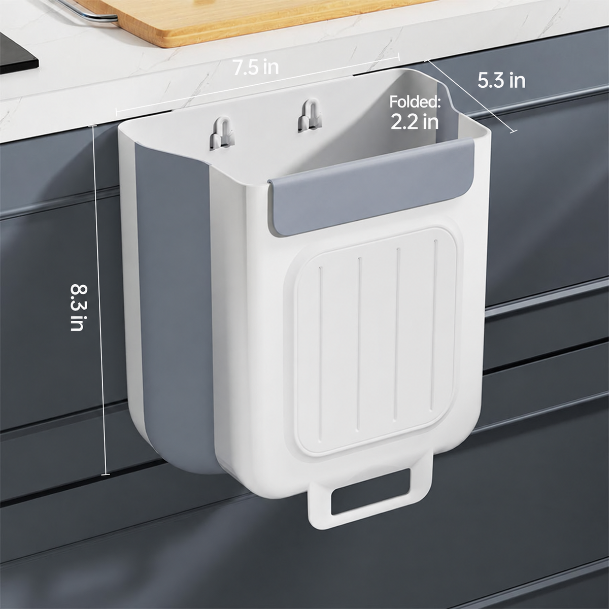 🔥 Hot Sale 50% OFF-Foldable Hanging Trash-2026 New Hanging Bin for Kitchen Cabinet Doors🗑️