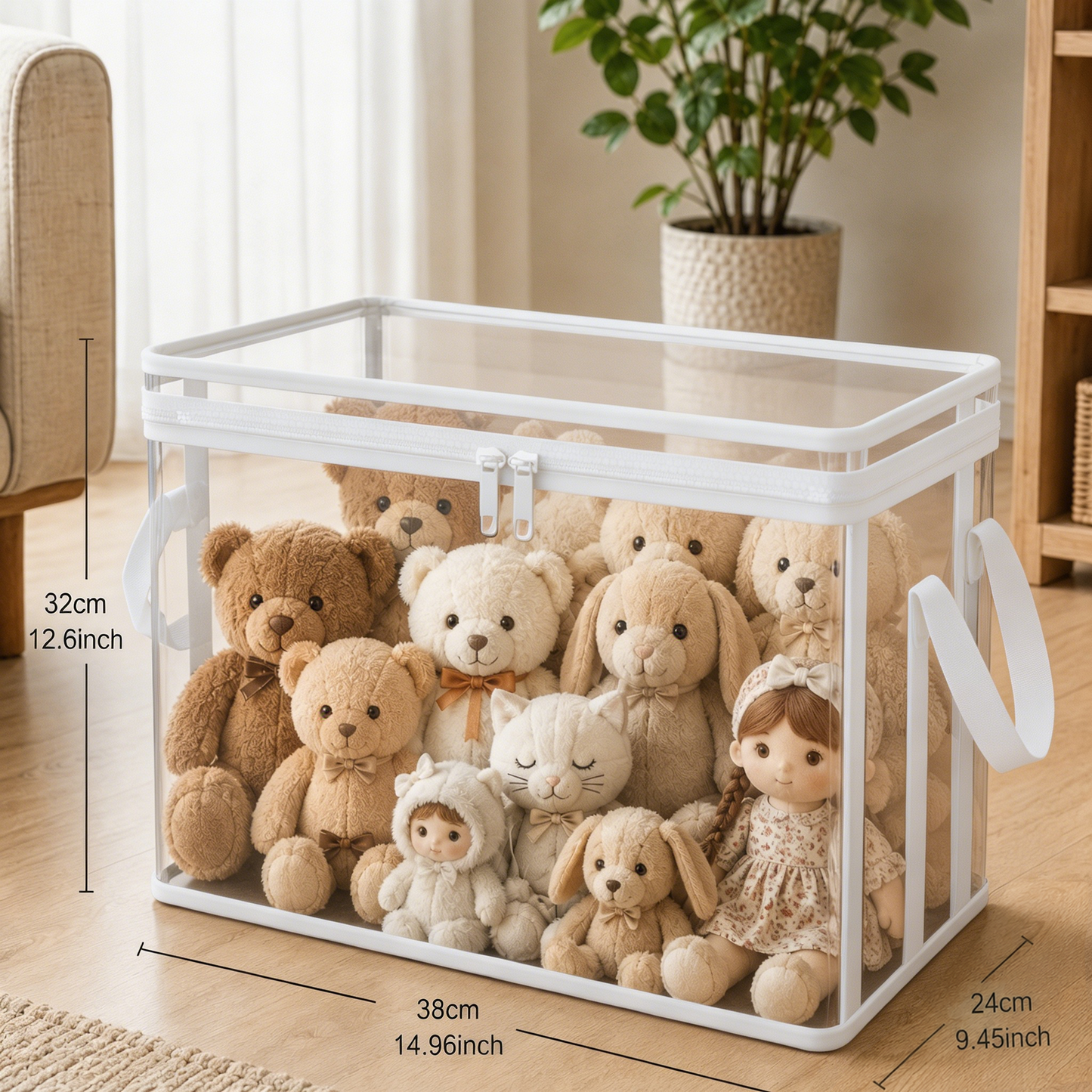 📦️Large Dustproof Storage Box with Handle