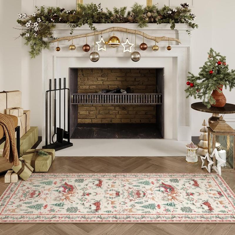 🎄Christmas Sale 49% OFF🎄Christmas Deer Santa Long Rug