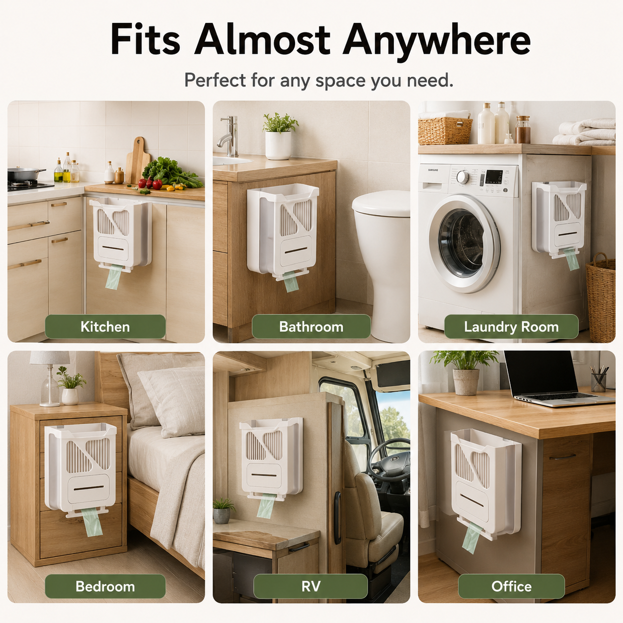 🔥LAST DAY 50% OFF🔥Wall-Mounted Trash Bin with Bag Dispenser