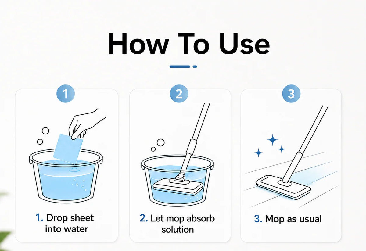 How to use floor cleaning sheets