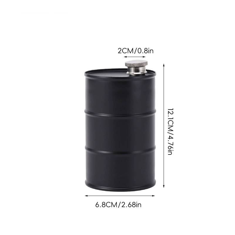 350ml/750ml Oil Drum Anti-rust Leak-proof No Odor Portable Wine Storage🛢Food Grade Camping Whisky Flagon Wine Jug Camping Supplies【liquor is not included】
