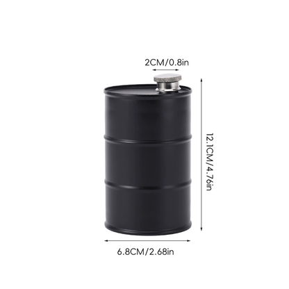 350ml/750ml Oil Drum Anti-rust Leak-proof No Odor Portable Wine Storage🛢Food Grade Camping Whisky Flagon Wine Jug Camping Supplies【liquor is not included】
