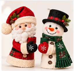 Christmas Snowman Door Handle Gloves