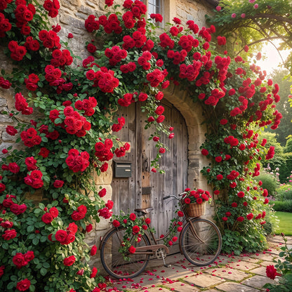 🌈 Premium Climbing Roses Bulbs 🌹 Fast Growing, Easy Care & Highly Fragrant ✨ Perfect for Any Garden