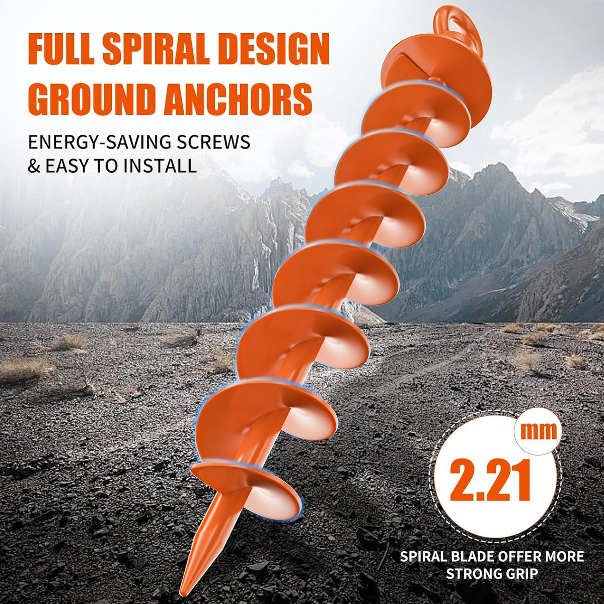 🔥Hot Sale 49% OFF🔥Heavy-Duty Spiral Ground Anchor Kit
