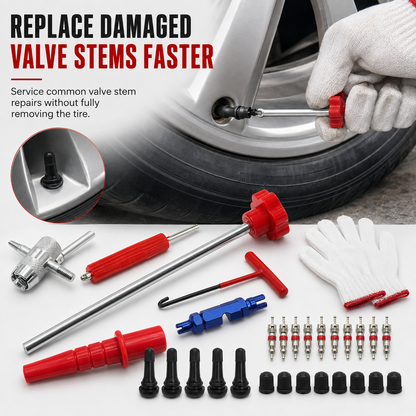 🔥Hot Sale 50% OFF🔥Tire Valve Stem Repair &amp; Replacement Tool Kit