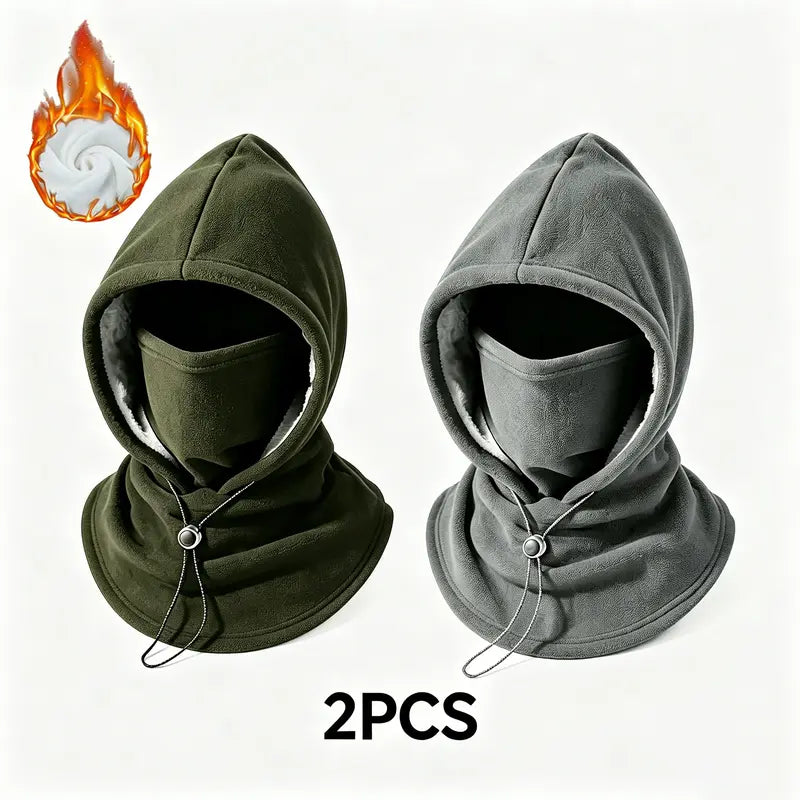 🧣2-in-1 Flannel Mask & Hat | Windproof Thermal Neck Visor Hat for Cycling 🚴