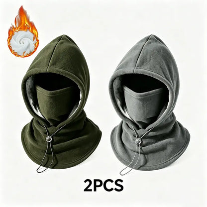 🧣2-in-1 Flannel Mask & Hat | Windproof Thermal Neck Visor Hat for Cycling 🚴
