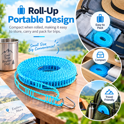 🔥 Limited-time 50% off —Windproof Ladder Clothesline