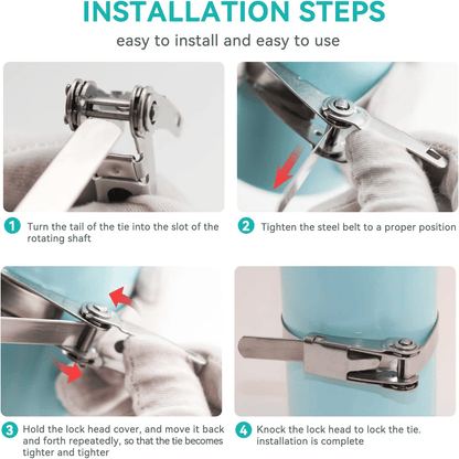 🔥Hot Sale 50% OFF🔥Portable 304 Stainless Steel Zip Tie With Ratchet
