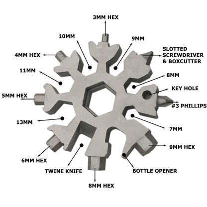 Snowflake - 18-in-1 Multi-Tool Christmas Gift Set 2026