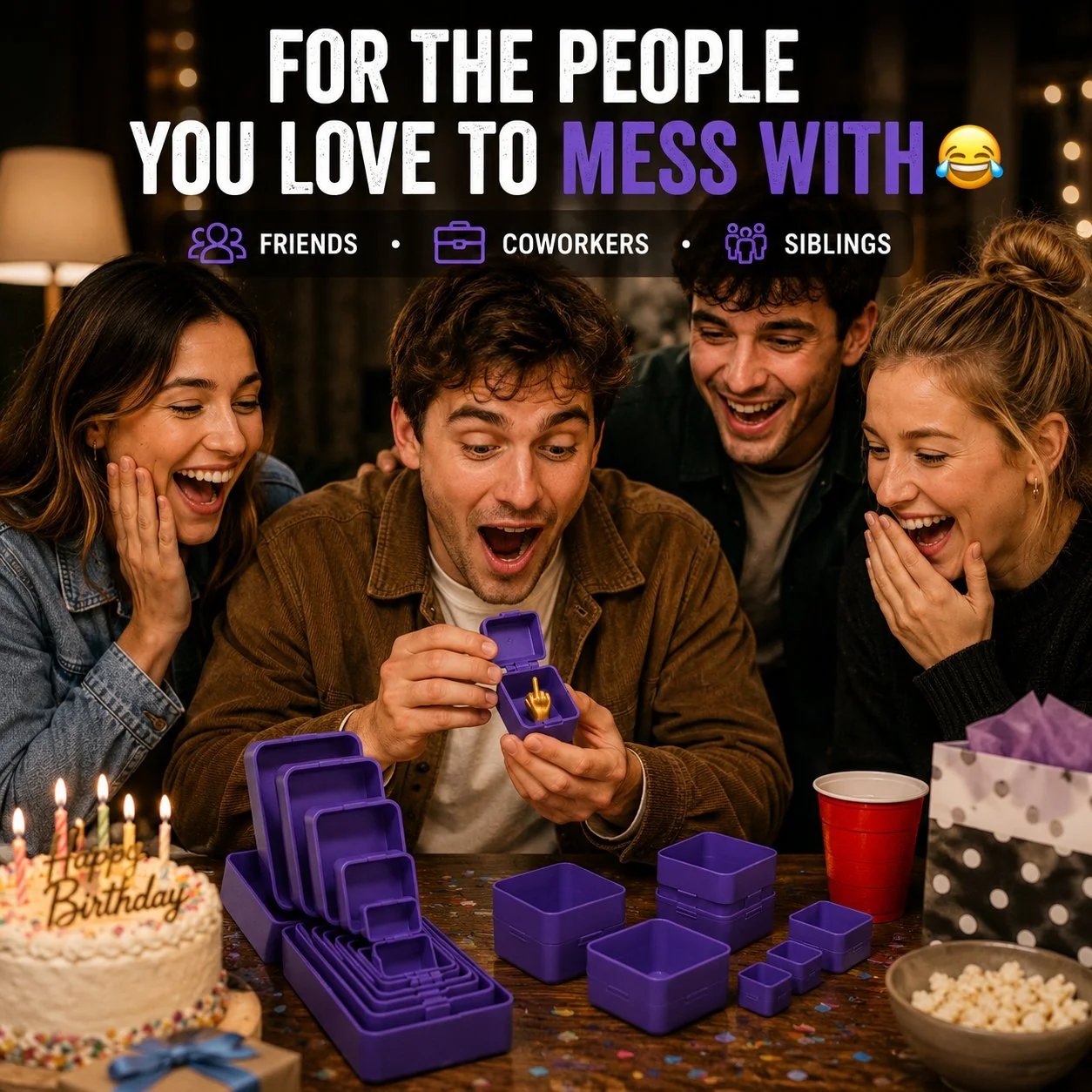 🎁 Multi-Layer Nesting Surprise Gift Box – 6 Layers Of Pure Prank Fun 😂🖕