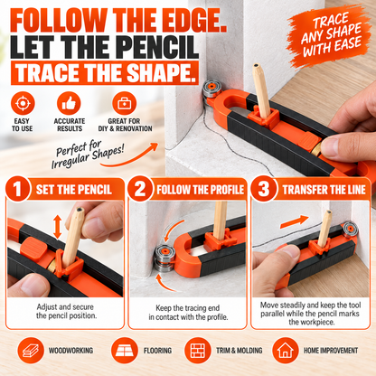 ✨ Hot sale —✏️Contour Gauge Scribe Tool with Lock and Pencil