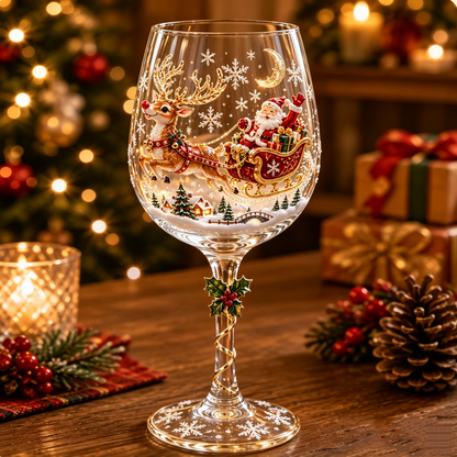 🔥Last Day Sale 50% OFF🔥🎁Christmas 3D Wine Glass Collection Gift Box Set✨