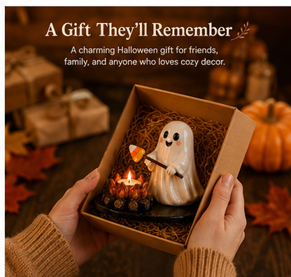 🔥LAST DAY 50% OFF👻 Ghost Roasting Marshmallow Tea Light Holder 🔥