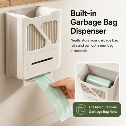 🔥LAST DAY 50% OFF🔥Wall-Mounted Trash Bin with Bag Dispenser