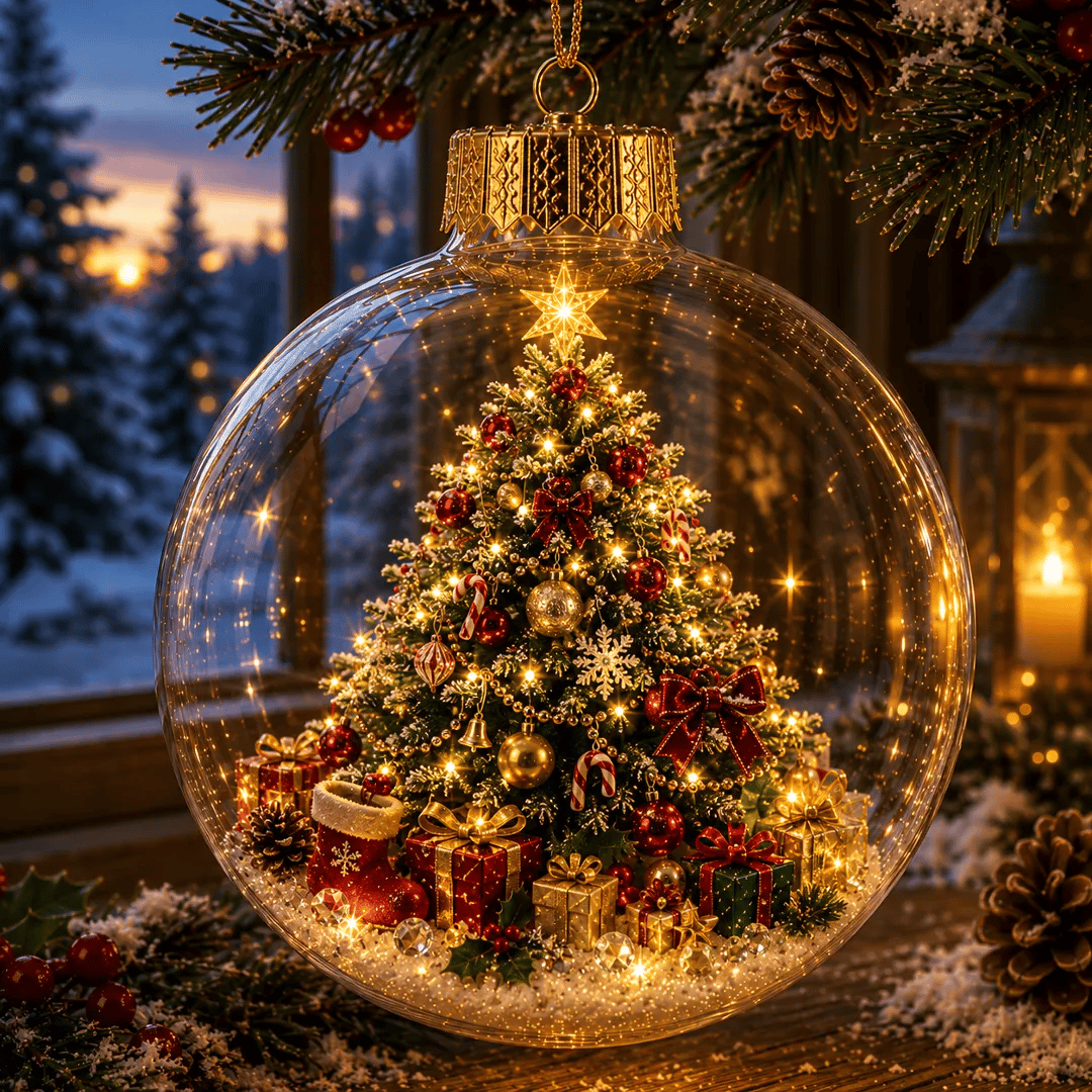 🔥Limited time 50% OFF -✨🎄 Glowing Christmas Story Ornament – Light-Up Mini Holiday Scene(📦Buy 3 Free Shipping)