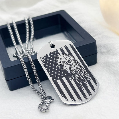 🔥Hot Sale 50% OFF🔥1776–2026 Eagle Dog Tag Necklace