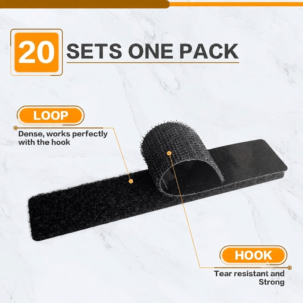 🔥Hot Sale 43% OFF -✨Heavy Duty Hook and Loop Strips with Adhesive