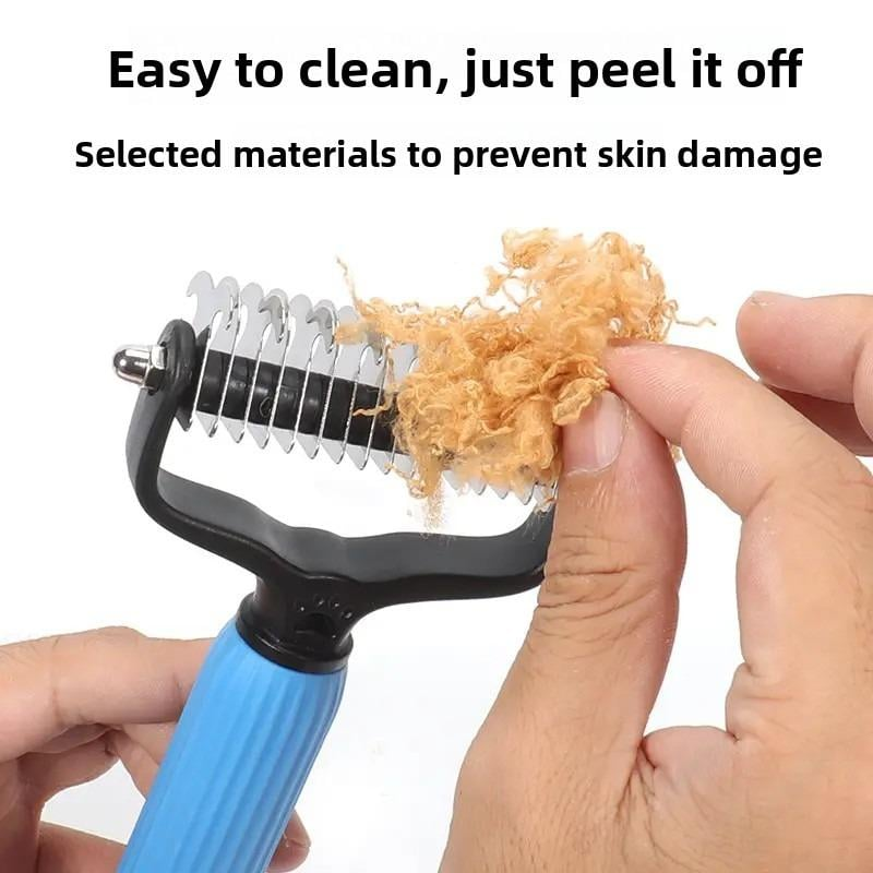 🔥Hot Sale 50% OFF🔥Double Sided Dog Detangling Comb for Shedding and Matted Hair