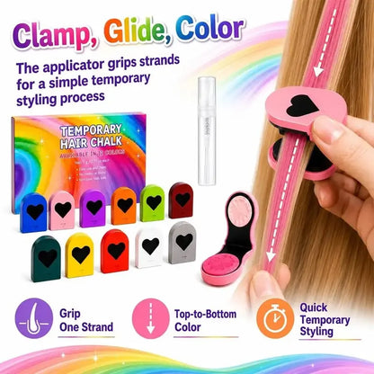 🔥Hot Sale 49% OFF🔥6/12 Bold Vibrant Powder Form Temporary Hair Chalk Dye