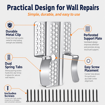 🔥Last Day 49% OFF🛠️Drywall Repair Clips Kit For Damaged Walls Repairing