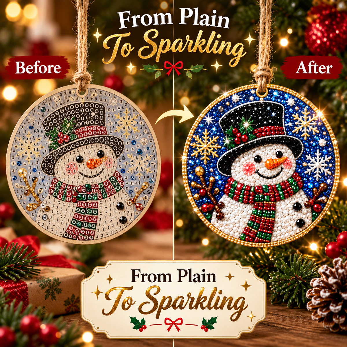 🔥Christmas Sale 49% OFF🎄 DIY Diamond Painting Ornaments Kit