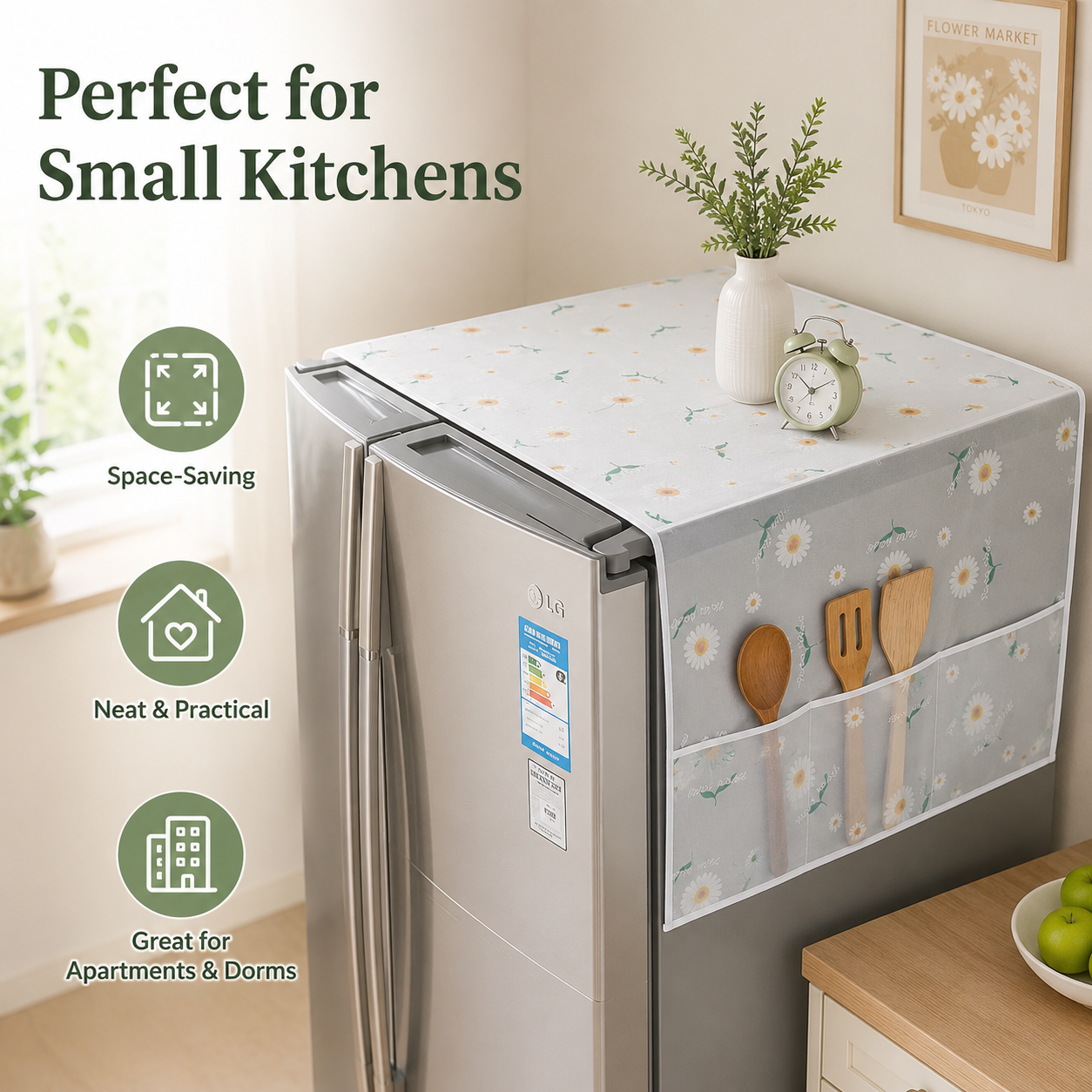 🔥Multi-Functional Waterproof Fridge Top Protector