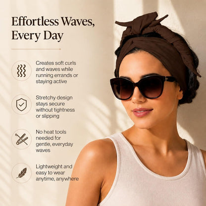 🎖️Heatless Curling Headband Active Wave Styling Wrap