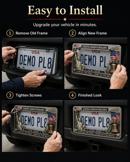 🔥”The Fourth of July“🔥49% OFF🦅250th Anniversary License Plate Frame