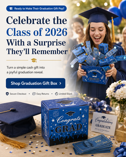 🎁2026 Graduation Surprise Pop-Up Gift Box