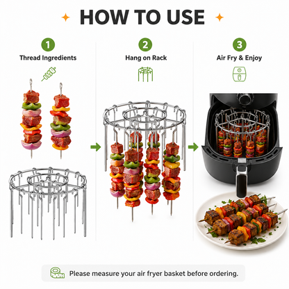 🔥Air Fryer Skewer Rack - Make fun, simple meals at home