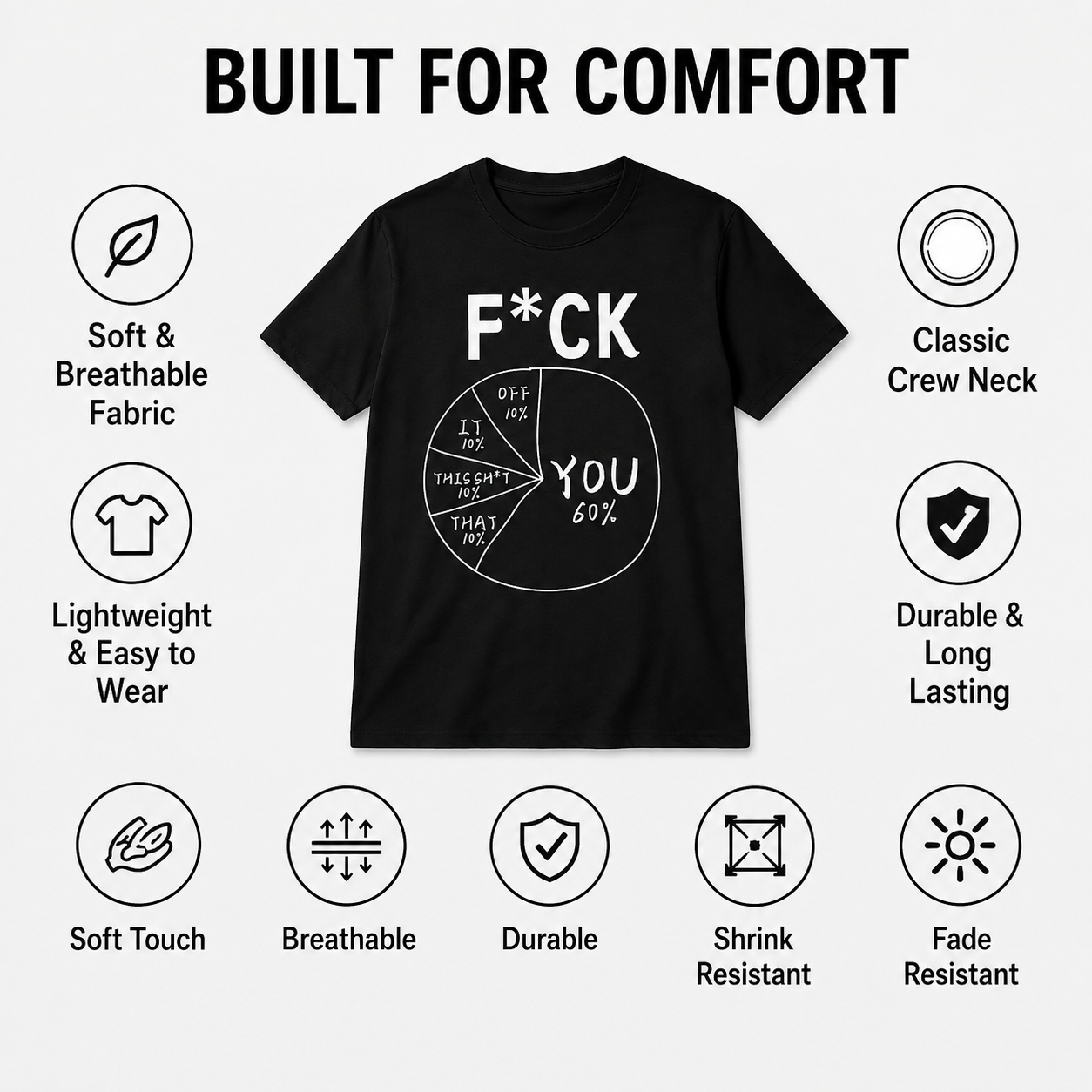 😂Fvck you meme funny T-Shirts