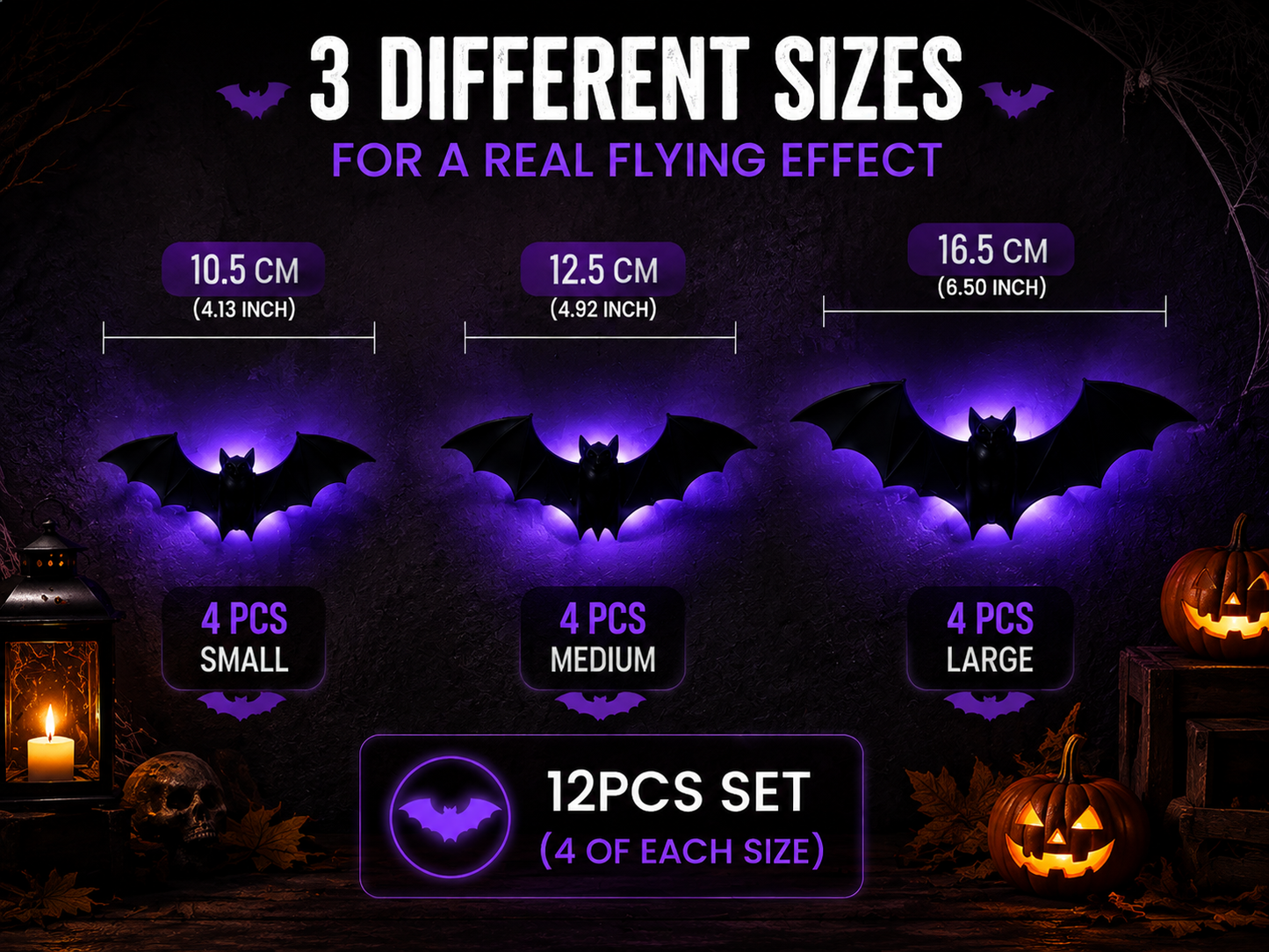 🔥Hot Sale 50% OFF🦇 3D LED Bat Light Decorations