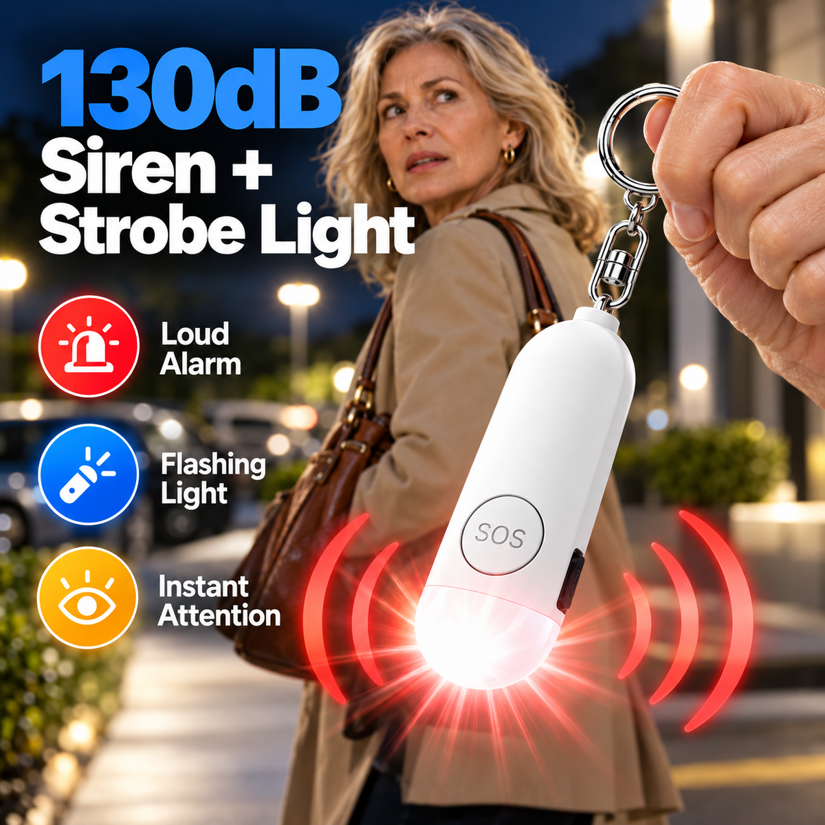 🚨Smart Personal Safety Alarm with Emergency Call & Location Sharing
