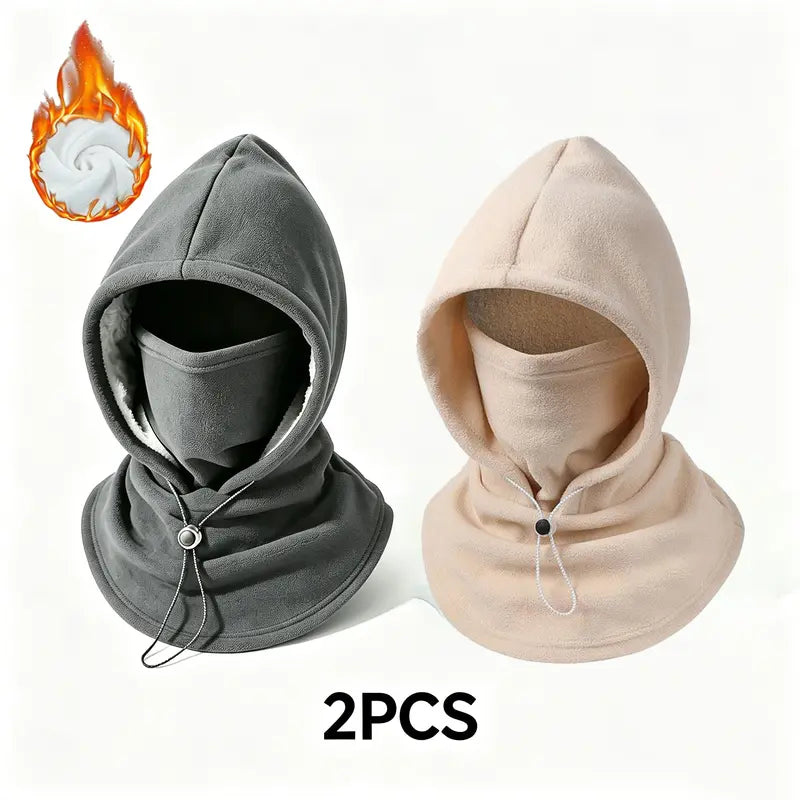 🧣2-in-1 Flannel Mask & Hat | Windproof Thermal Neck Visor Hat for Cycling 🚴