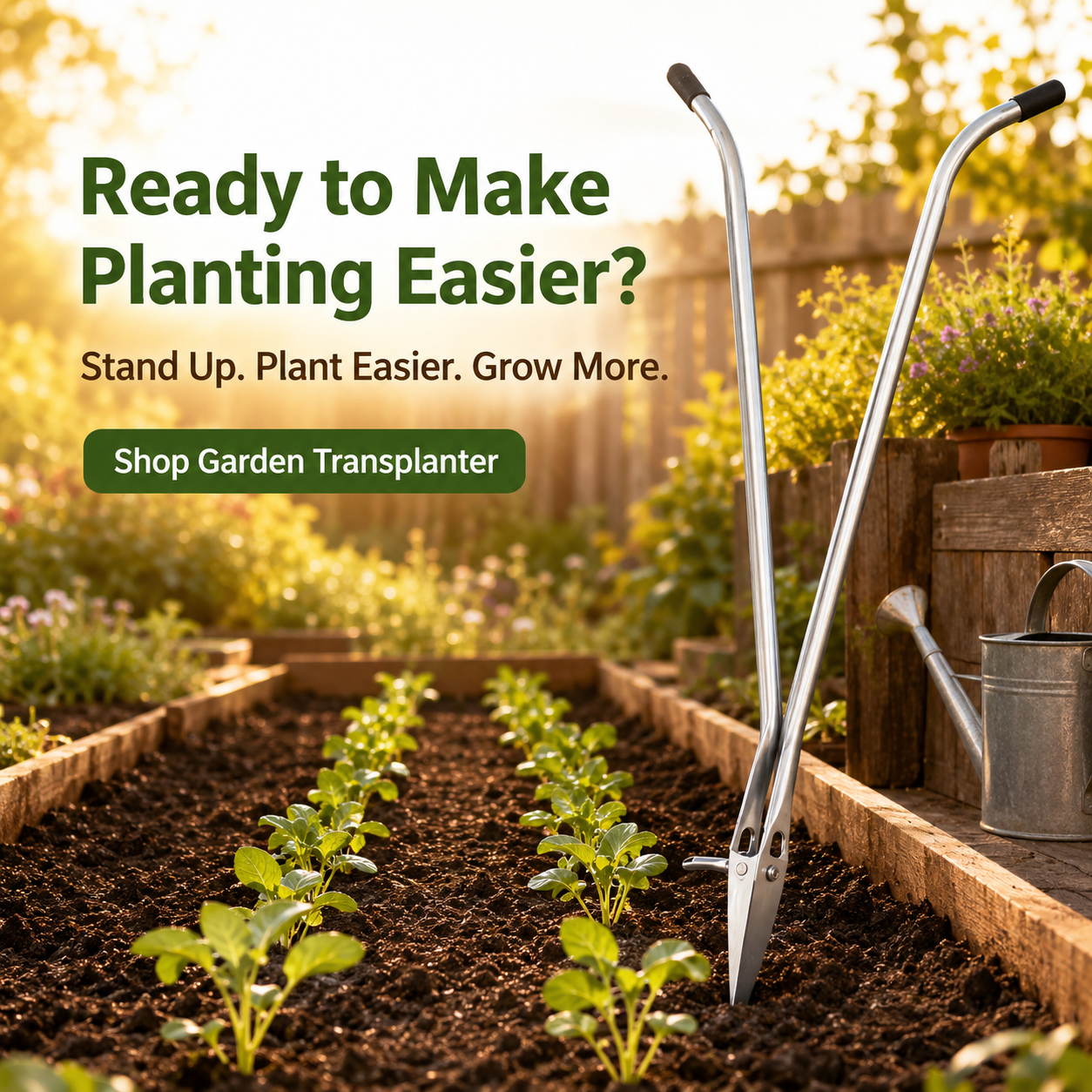 🌱Stand Up Garden Transplanter Tool