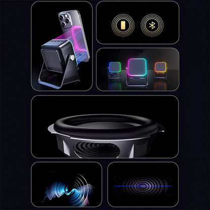 🔥 HOT SALE 🔥5-in-1 Wireless Speaker Phone Stand with Power Bank
