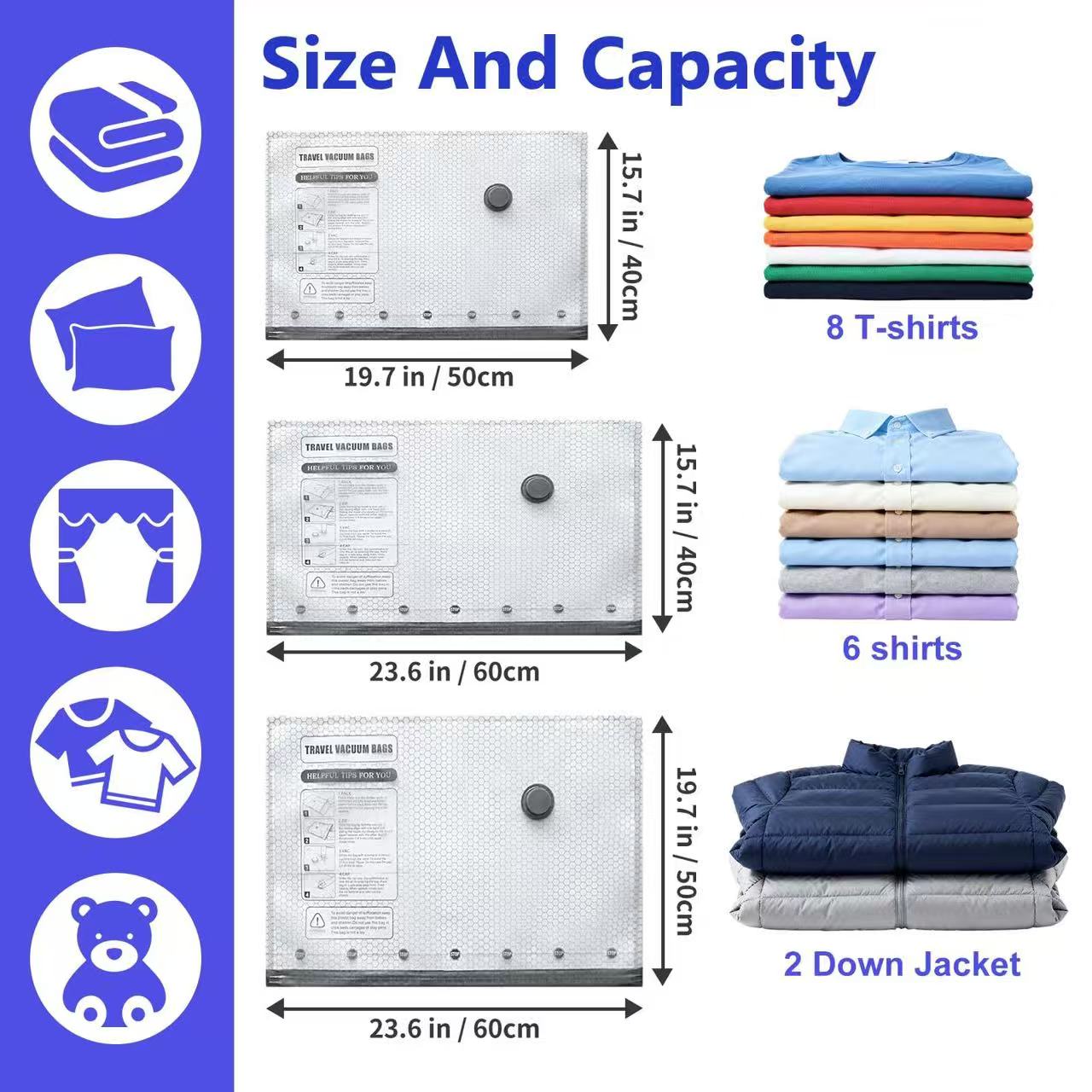 🔥Cordless Travel Vacuum Storage Compression Bag Set