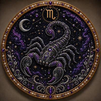 49% OFF – ✨ Premium 3D Pearl 12 Zodiac Signs Art Kit | Luxury Flocked Canvas with Scratch-Resistant Non-Fading Pearl Beads DIY Handmade Astrology Decor ♈🌙💎