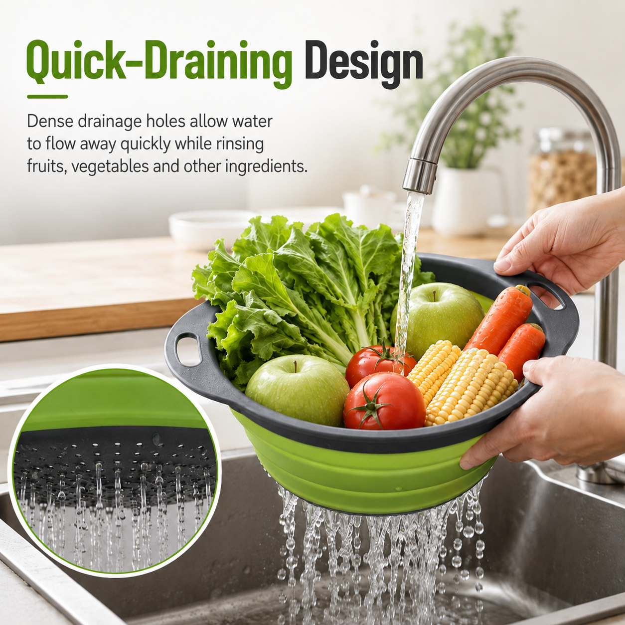 🔥Hot Sale 50% OFF🔥Collapsible Colander & Strainer Basket